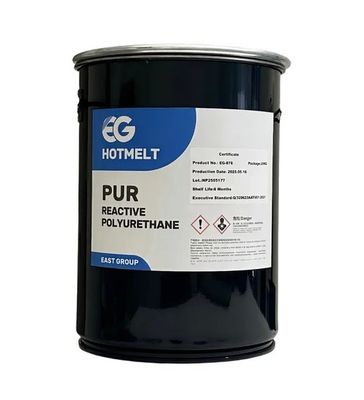 주문 PUR Glue Hot Melt Adhesive with 50000mPa·s Melt Viscosity 120ºC-140ºC Service Temperature and 78 ± 5 ºC Softening Point online manufacture